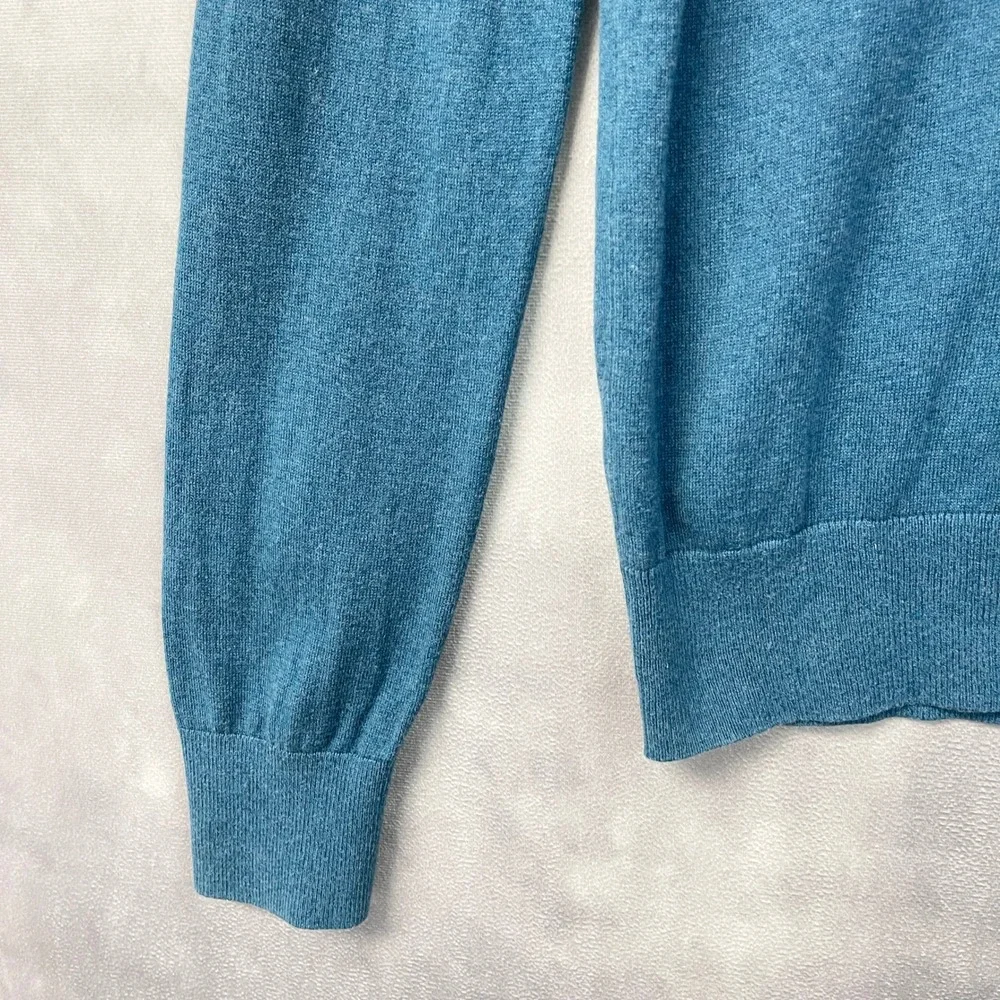 Banana Republic Men Luxury Blend V Neck Sweater Size S Silk Cashmere Preppy Luxe